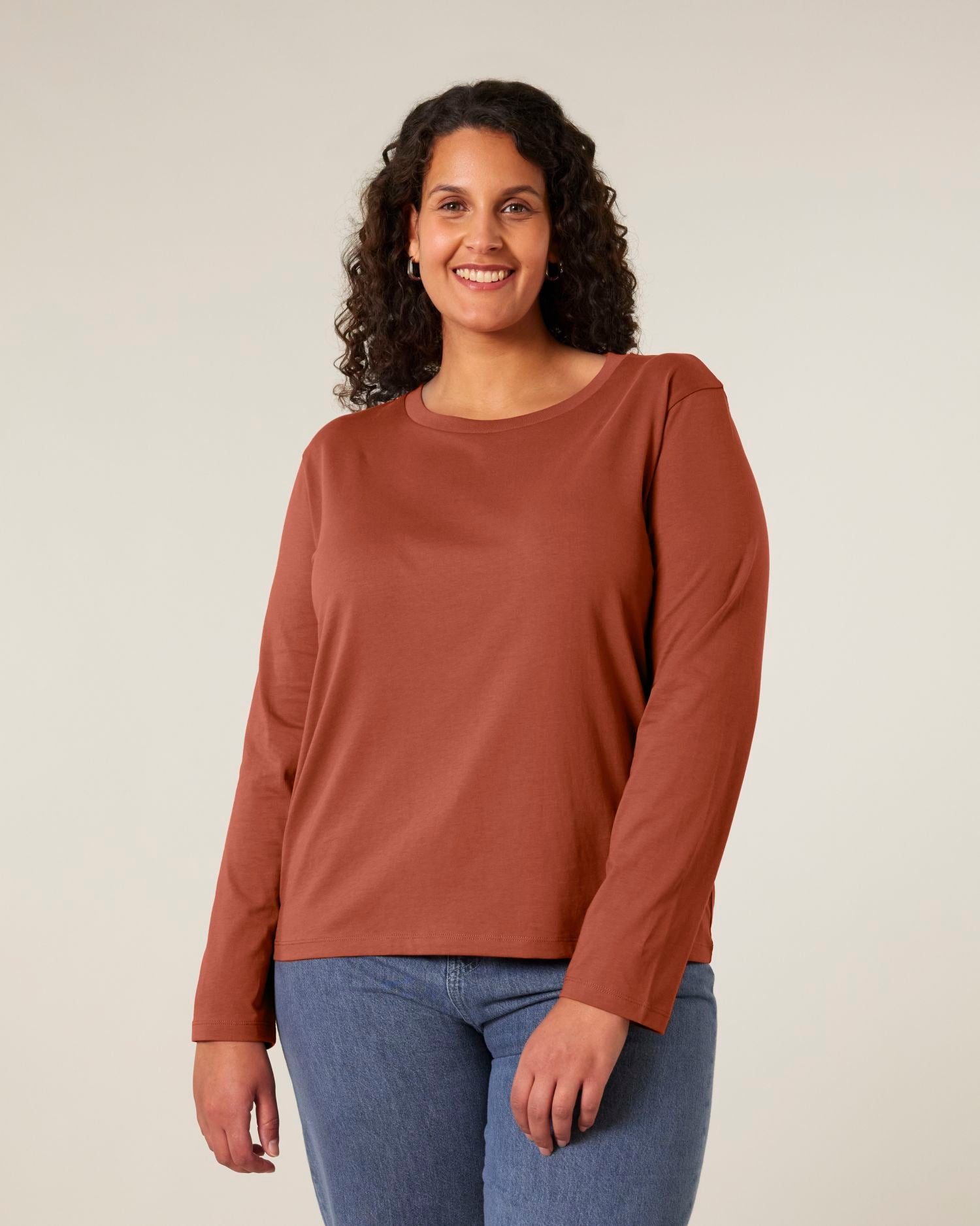 Dames biologisch lang mouw T-shirt - 180 GSM | Stella Muser Long Sleeve STTW219