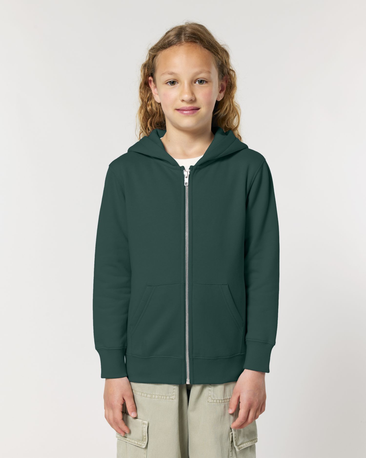 Sweat à capuche zippé en coton biologique pour enfants - 300 GSM | Mini Cultivator 2.0 STSK182