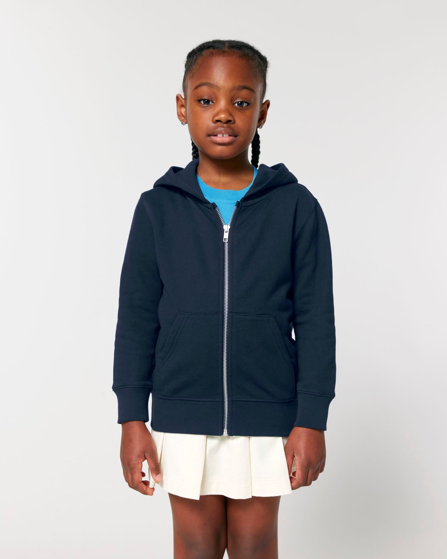 Sweat à capuche zippé en coton biologique pour enfants - 300 GSM | Mini Cultivator 2.0 STSK182