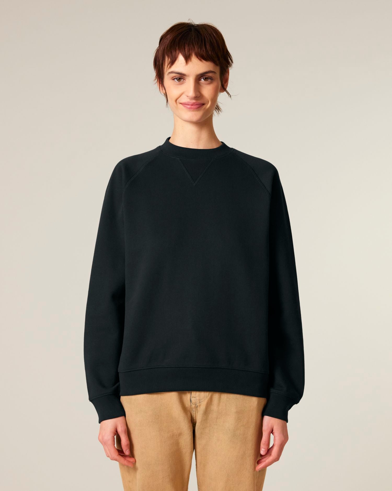 Unisex-Sweatshirt aus Bio-Baumwolle mit entspanntem Raglan-Schnitt - 400 GSM | Knoxer STSU201