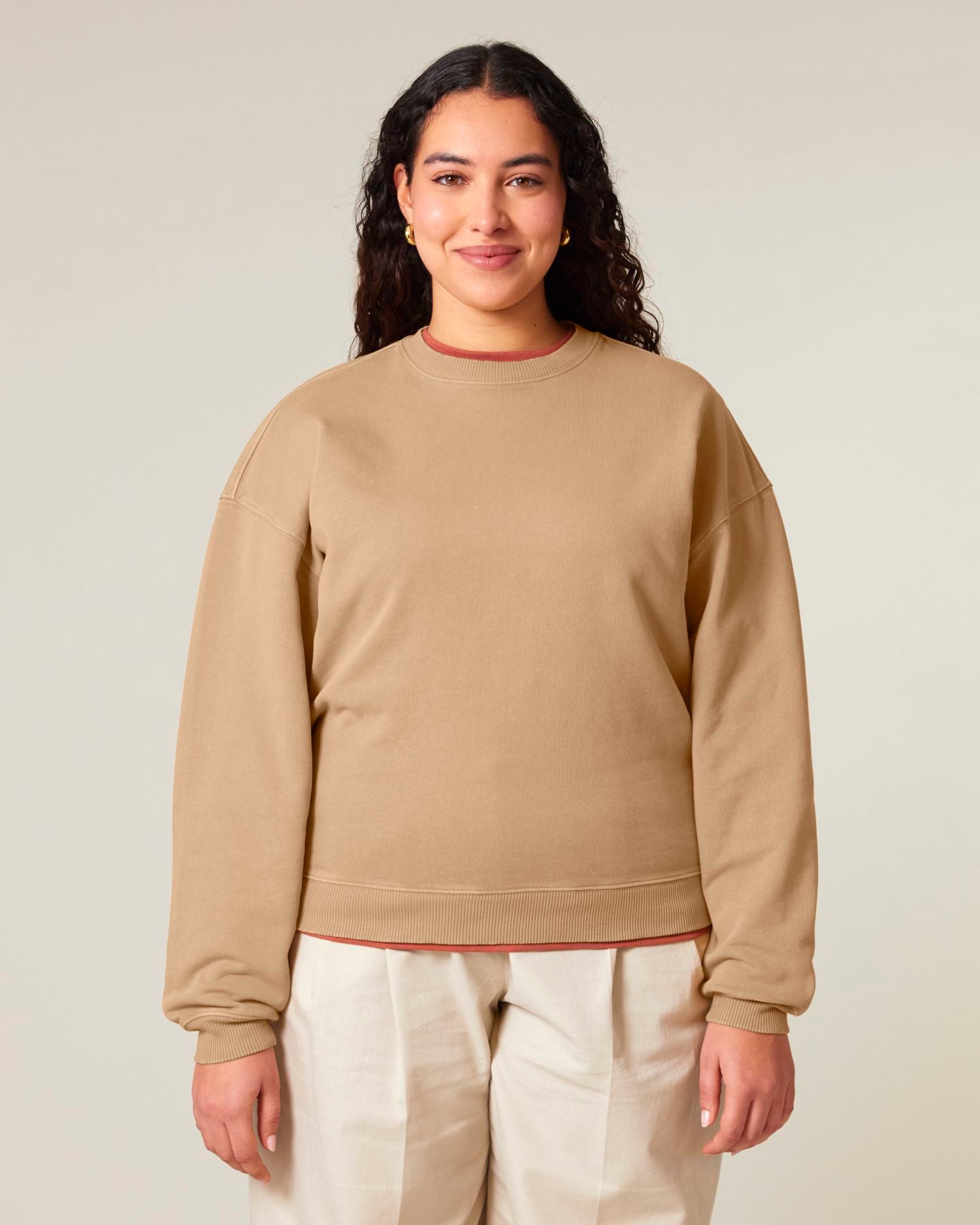 Unisex Organic Oversized Garment Dyed Crew Neck Sweatshirt - 380 GSM | Radder 2.0 Vintage STSU210