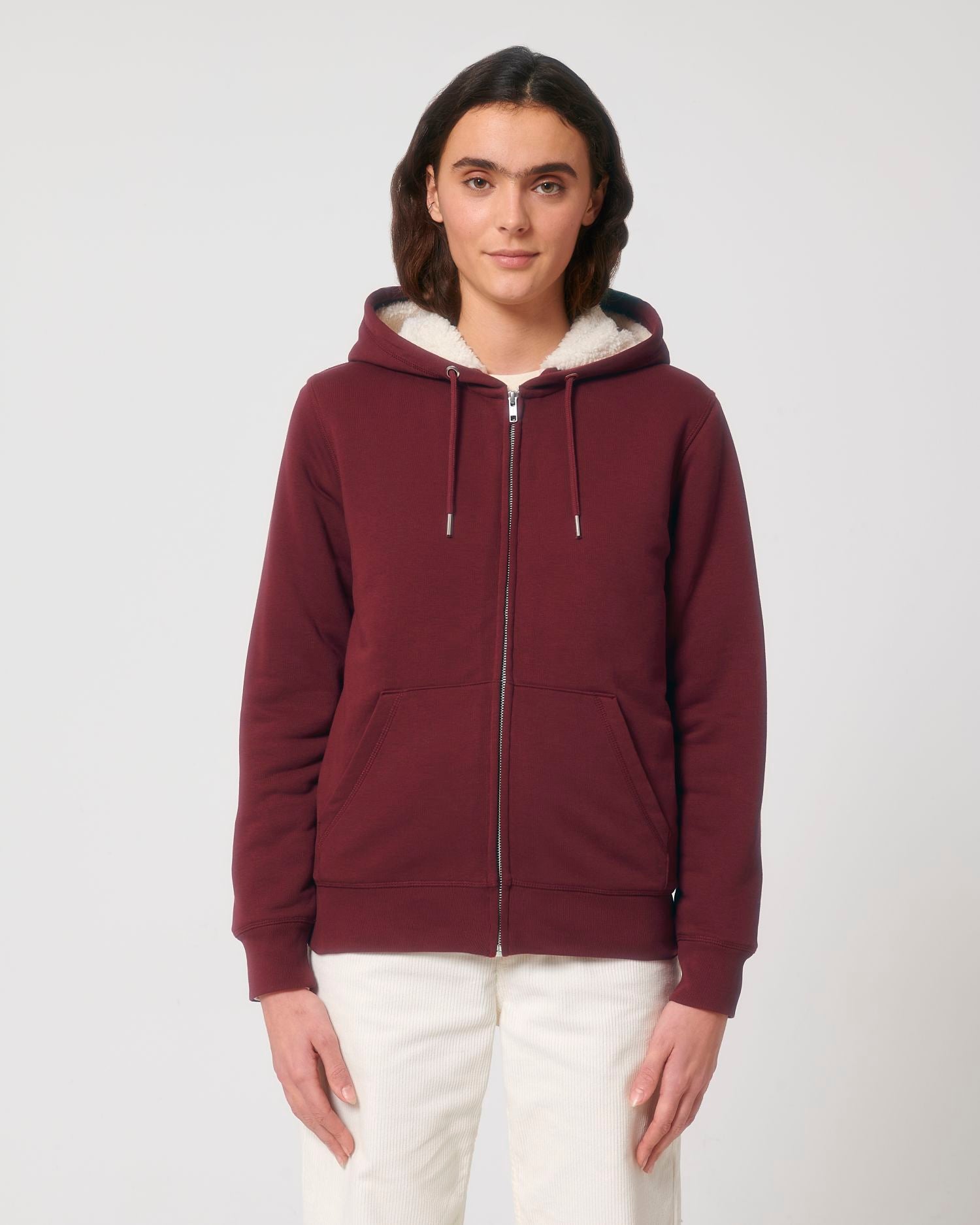Unisex Bio-Sherpa-gefütterter Zip-Hoodie - 350 g/m² | Hygger Sherpa STSU956