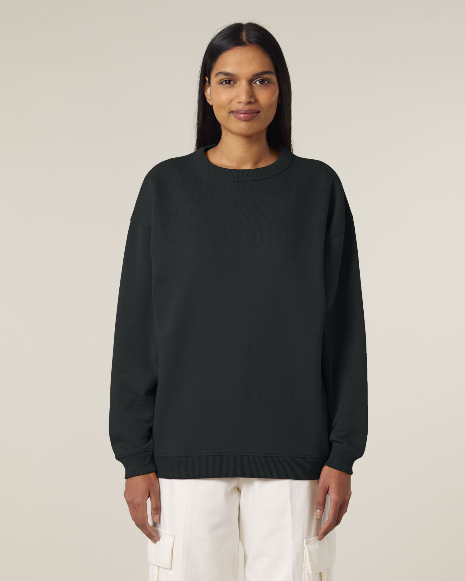 Dames Oversized Organisch Katoenen Crew Neck Sweatshirt - 300 GSM | Stella Paloma STSW218