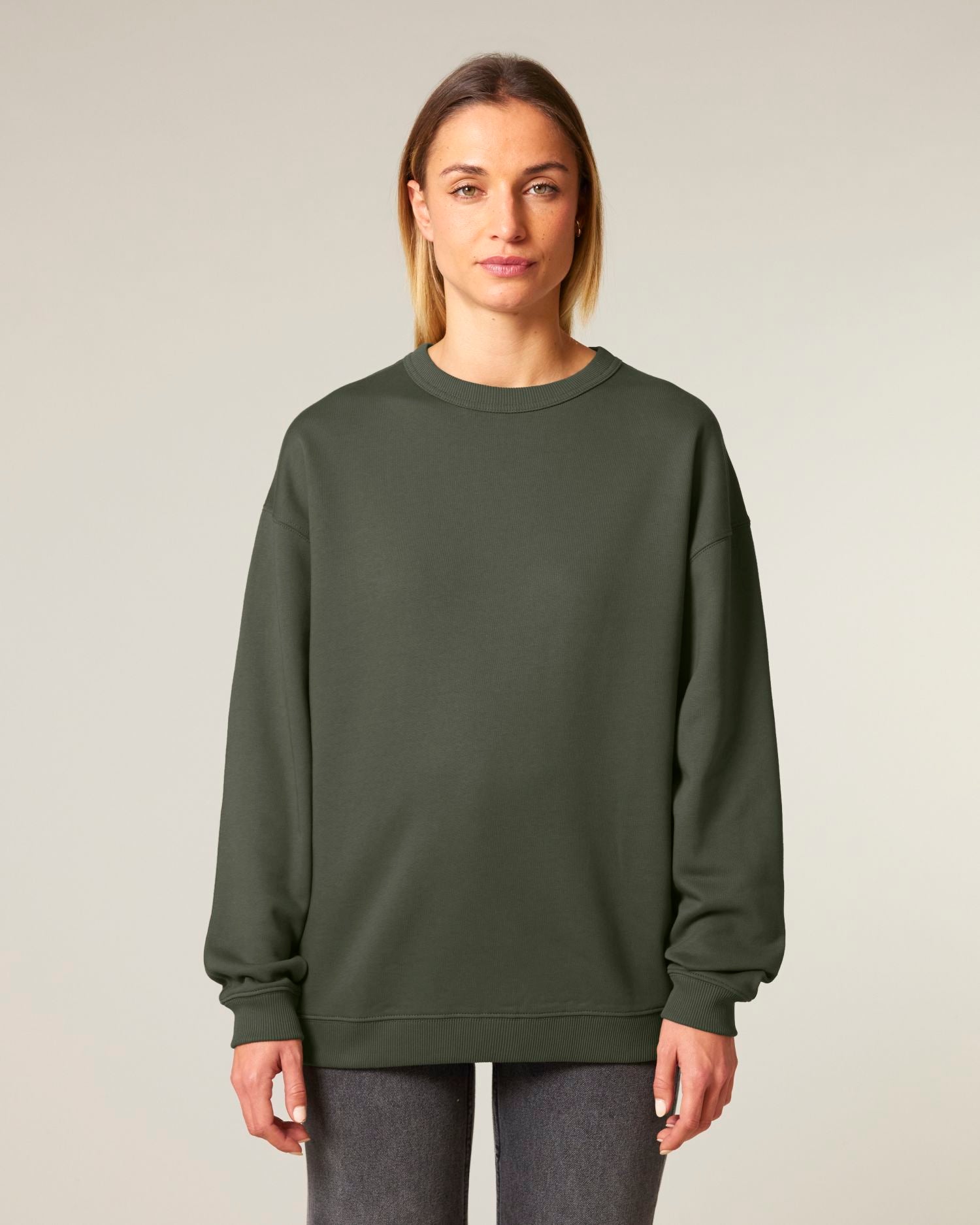 Dames Oversized Organisch Katoenen Crew Neck Sweatshirt - 300 GSM | Stella Paloma STSW218