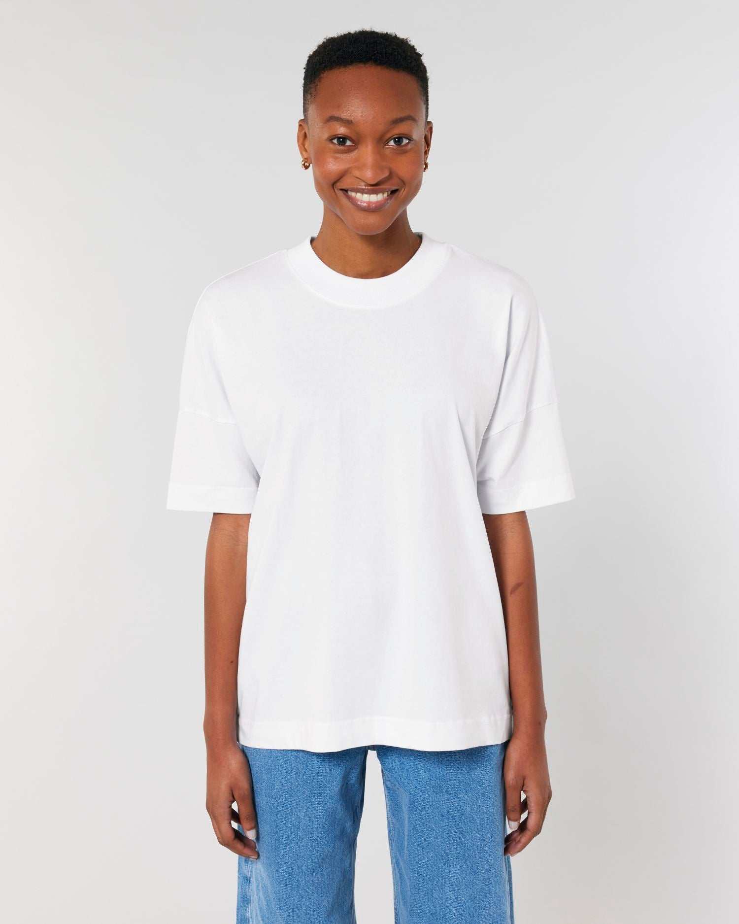Unisex Bio High Neck Oversized T-Shirt - 200 g/m² | Blaster STTU815