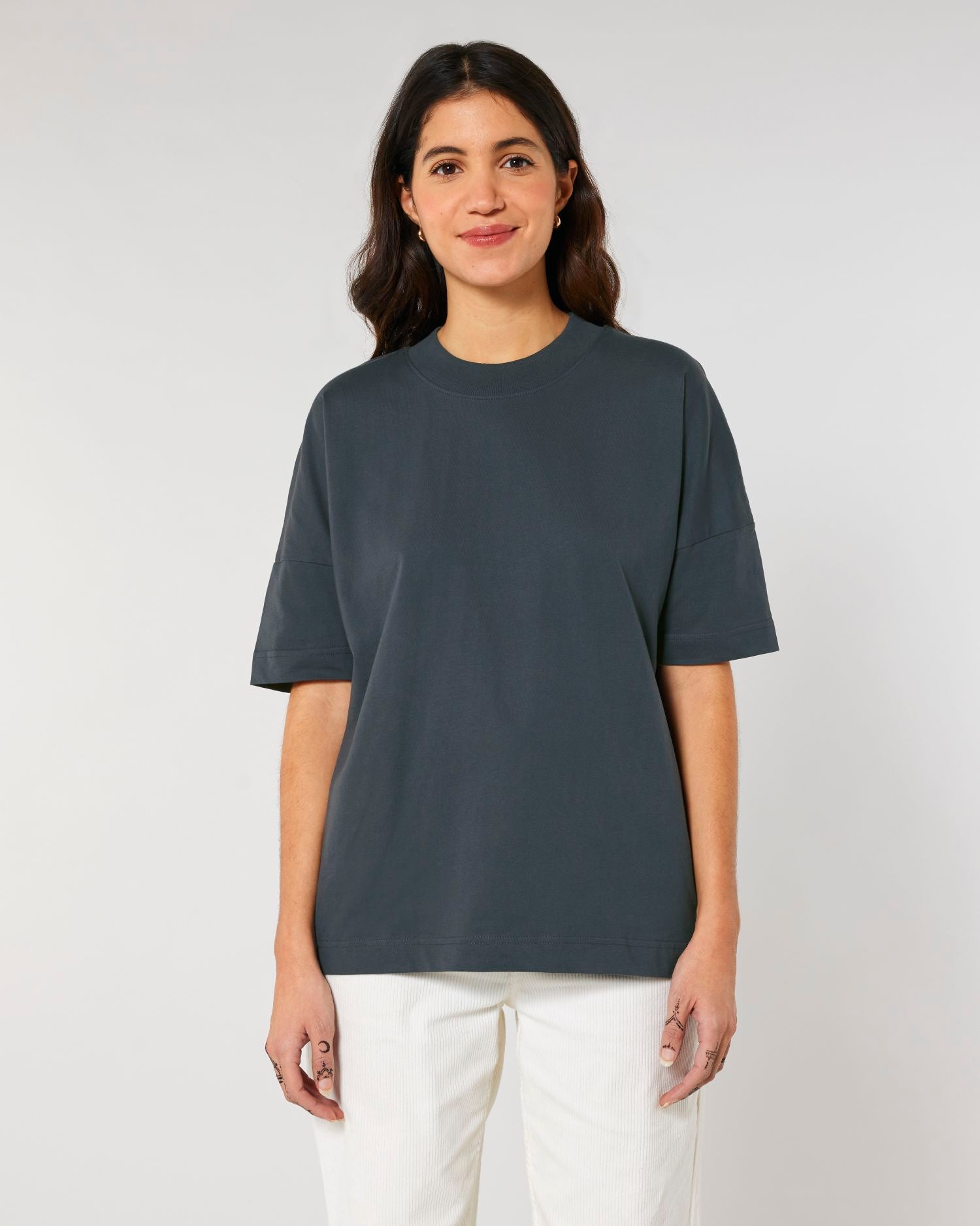 Unisex Bio High Neck Oversized T-Shirt - 200 g/m² | Blaster STTU815