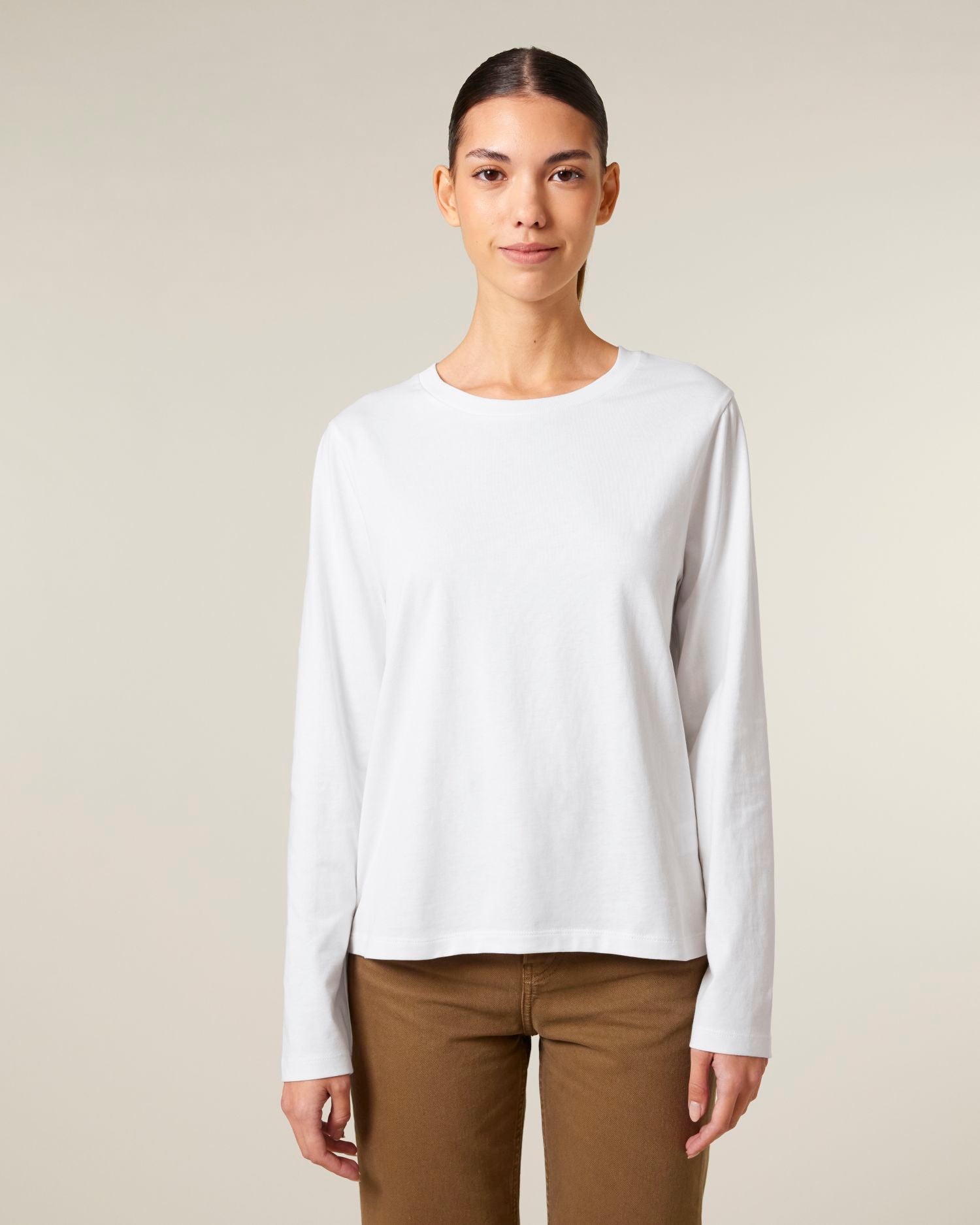 Dames biologisch lang mouw T-shirt - 180 GSM | Stella Muser Long Sleeve STTW219