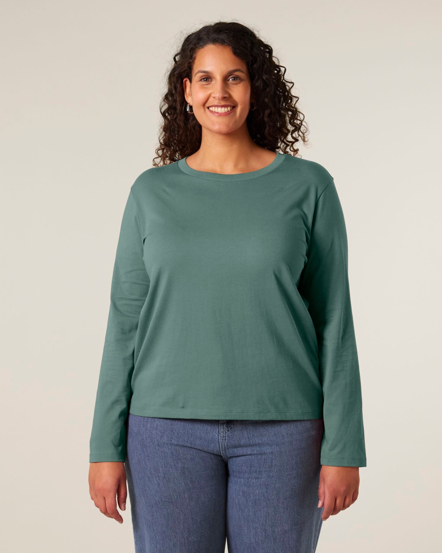 Dames biologisch lang mouw T-shirt - 180 GSM | Stella Muser Long Sleeve STTW219