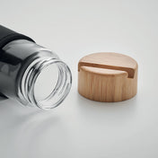 Glass Bottle Bamboo Lid 600ml | TINAROO - MO2106
