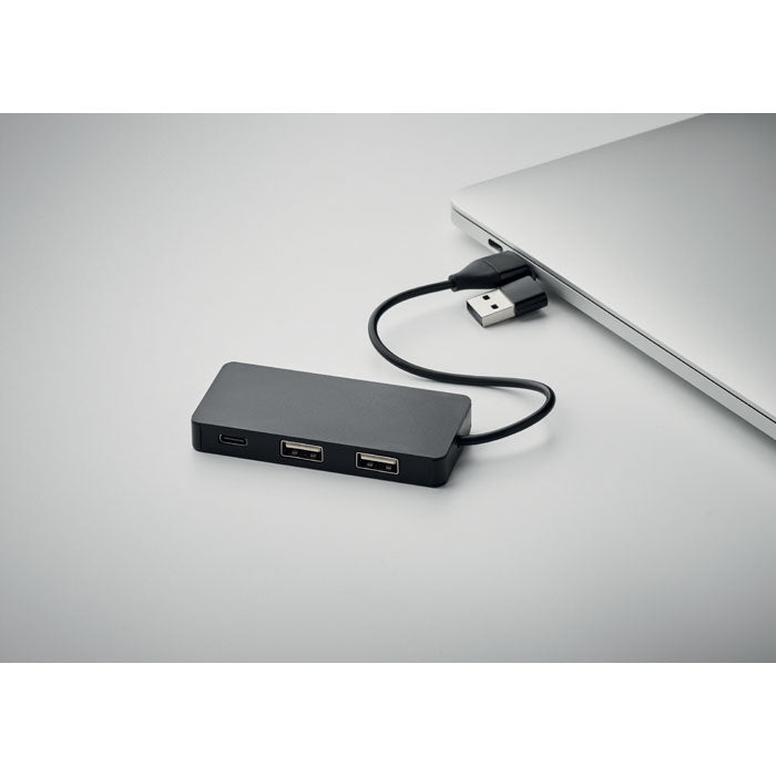 3-Port-USB-Hub mit 20 cm Kabel | HUB-C - MO2142