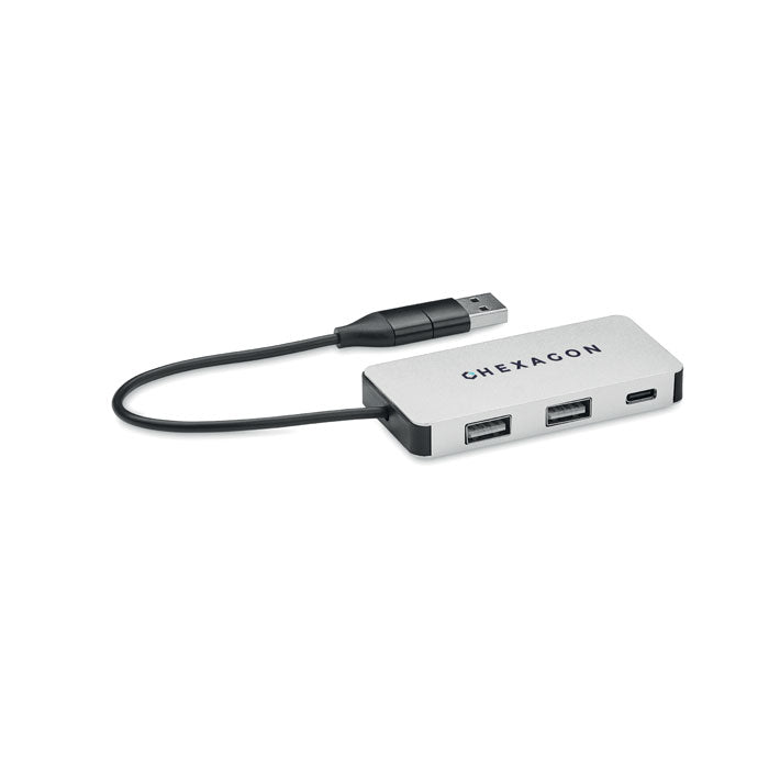 3-Port-USB-Hub mit 20 cm Kabel | HUB-C - MO2142