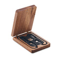 3-in-1-laadkabelset in acaciahouten doos | VERSA MO2150
