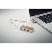 4-Port USB Hub — 2x Type-A & 2x Type-C, Recycled aluminium | UBAH MO2387