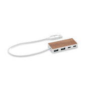4-Port USB Hub — 2x Type-A & 2x Type-C, Recycled aluminium | UBAH MO2387