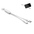 Cable de carga USB-C de 60 W, llavero de ABS reciclado y soporte para teléfono | CABO MO2443