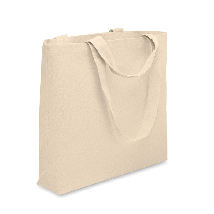 Canvas Beach Bag — 60% Recycled Cotton, 40% Recycled Polyester, 37x10x49cm | MALDI BEACH MO2485