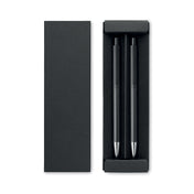 Recycled Aluminium Pen Set — 2-Piece (Blue Ball Pen & Graphite Inkless) in Recycled Paper Box | ORWELL MO2567