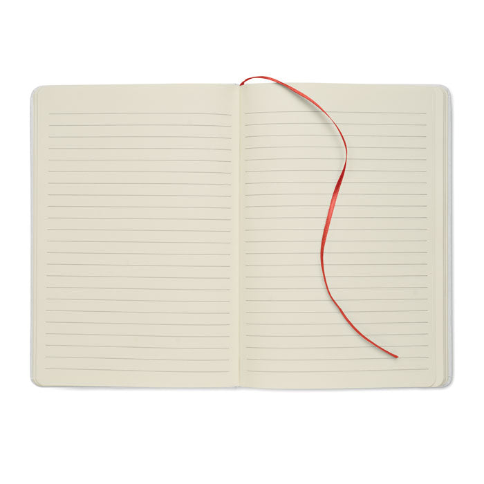 A5 Notebook Hard Recycled Milk Carton Cover, 160 Lined Pages | ROUTE WHITE MO2578