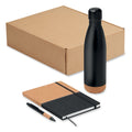 3-teiliges Geschenkset mit Flasche, Notizbuch & Stift | CADEAU - MO2634
