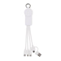 2-in-1 Keyring Charging Cable USB-C & USB-A | ICAB - MO2722