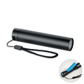 Wiederaufladbare Taschenlampe aus recyceltem Aluminium mit 3 Lichtstufen | LUME - MO2786