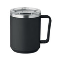 Doppelwandiger Becher mit Schiebedeckel | KAKAO - MO2900