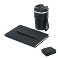 3-teiliges Geschenkset mit Notizbuch, Stift und Thermobecher | ENGAGE - MO2930