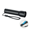 Wiederaufladbare Aluminium-Taschenlampe mit Zoomfunktion | LUMEZO - MO2991