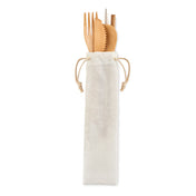 Couverts en Bambou avec Paille | SETSTRAW - MO6121