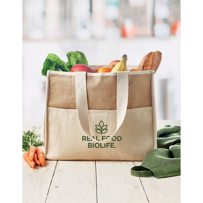 Bolsa más fresca de yute y lona | CAMPO DE GELI - MO6160