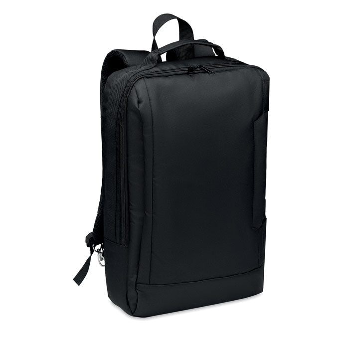 16-inch Laptop Backpack, 300D RPET Polyester & Built-in USB Charging