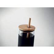 Verre Tumbler 450ml Couvercle en Bambou | STRASS - MO6352