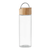 Bouteille en verre 500ml Couvercle en bambou | AMELAND - MO6413