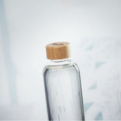 Bouteille en verre 650ml Couvercle en bambou | FRISIAN - MO6426