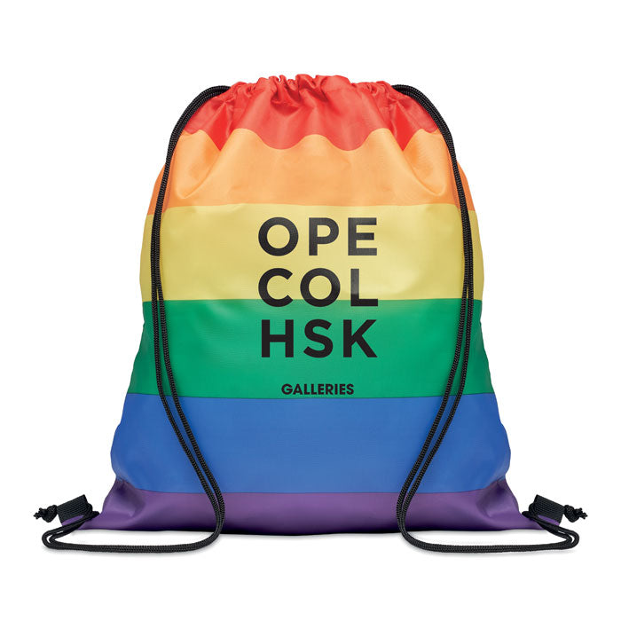 Sac à cordon en Rpet arc-en-ciel | BOW - MO6436