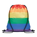 Regenbogen-Turnbeutel aus RPET | BOW - MO6436