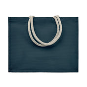 Jute Bag With Cotton Handle - Beach Bag | AURA - MO6443