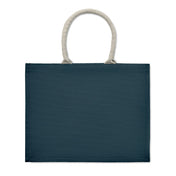 Jute Bag With Cotton Handle - Beach Bag | AURA - MO6443
