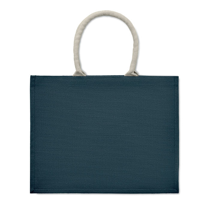 Jute Bag With Cotton Handle - Beach Bag | AURA - MO6443