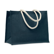 Jute Bag With Cotton Handle - Beach Bag | AURA - MO6443