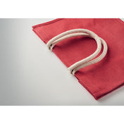 Jute Bag With Cotton Handle - Beach Bag | AURA - MO6443