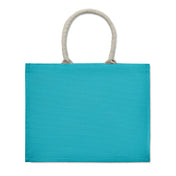 Jute Bag With Cotton Handle - Beach Bag | AURA - MO6443