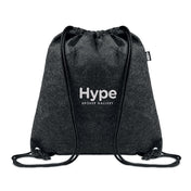 Sac à cordon en feutre Rpet | INDICO - MO6463