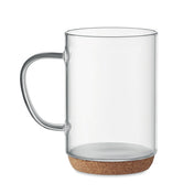 Tasse en Verre 400ml avec Base en Liège | LISBO - MO6470