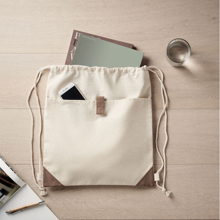 Sac à cordon en coton recyclé | PANDA BAG - MO6550