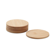 Ensemble de 6 Sous-verres en Bambou | BAYIN SET - MO6601