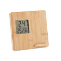 Bamboe weerstation met 10W draadloze oplader | FERREL MO6665