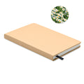 A5-notitieboek met harde kaft van gerecycled papier met zaden | GROW MO6689