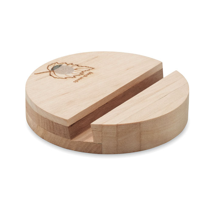 Birch Wood Phone Stand | GROW ROUND STAND - MO6691