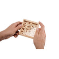 Pine Wood Labyrinth Game with 14 Holes and Metal Ball | ZUKY MO6696